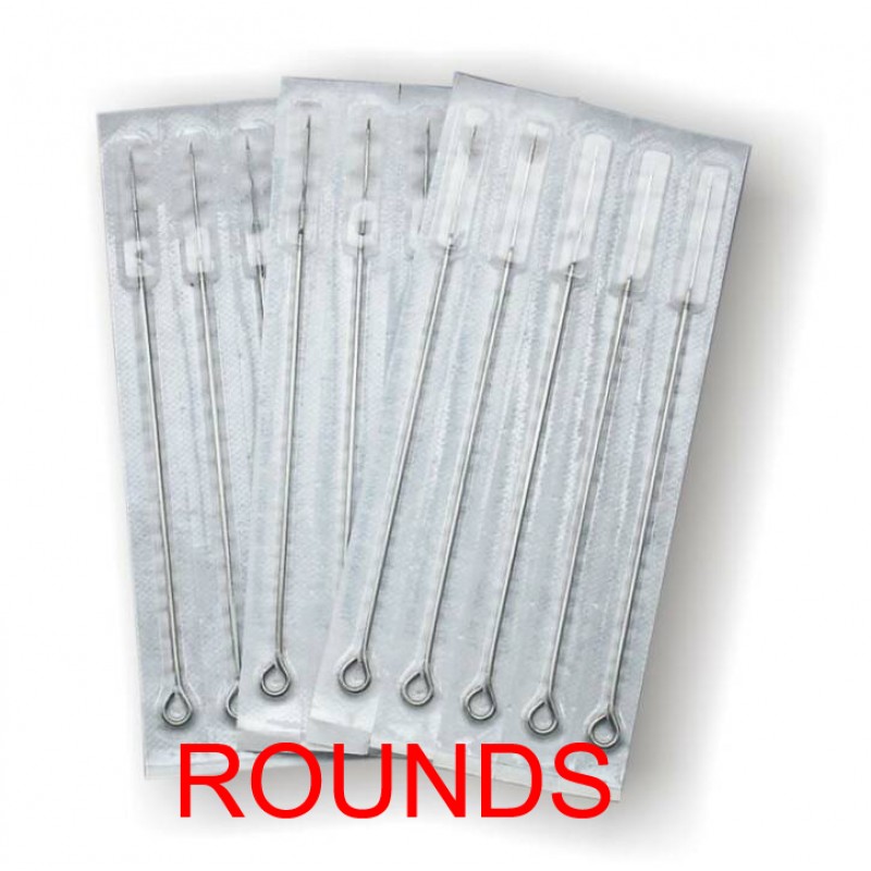 Mixture Of Round Shader Sterile Tattoo Needles (Pack Of 50)